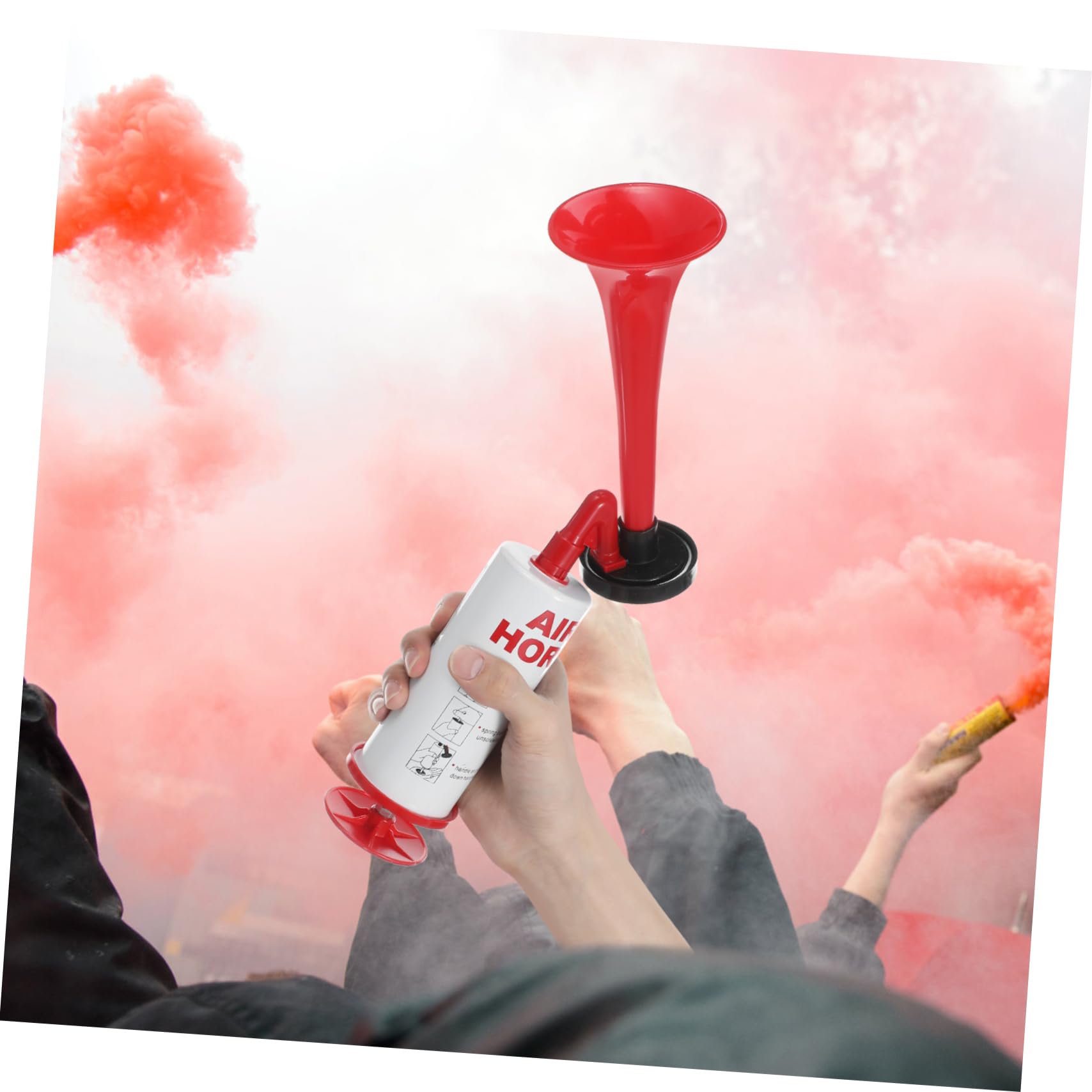 TOYANDONA 3pezzi Festa con Fanfara Manuale Tromba per di Calcio Accessorio per Eventi Sportivi Colori Vivaci Realizzata