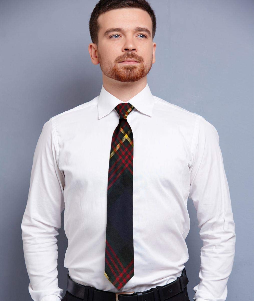 I LUV LTD Gents Neck Tie Muir Modern Tartan Lightweight Scottish Clan Tie