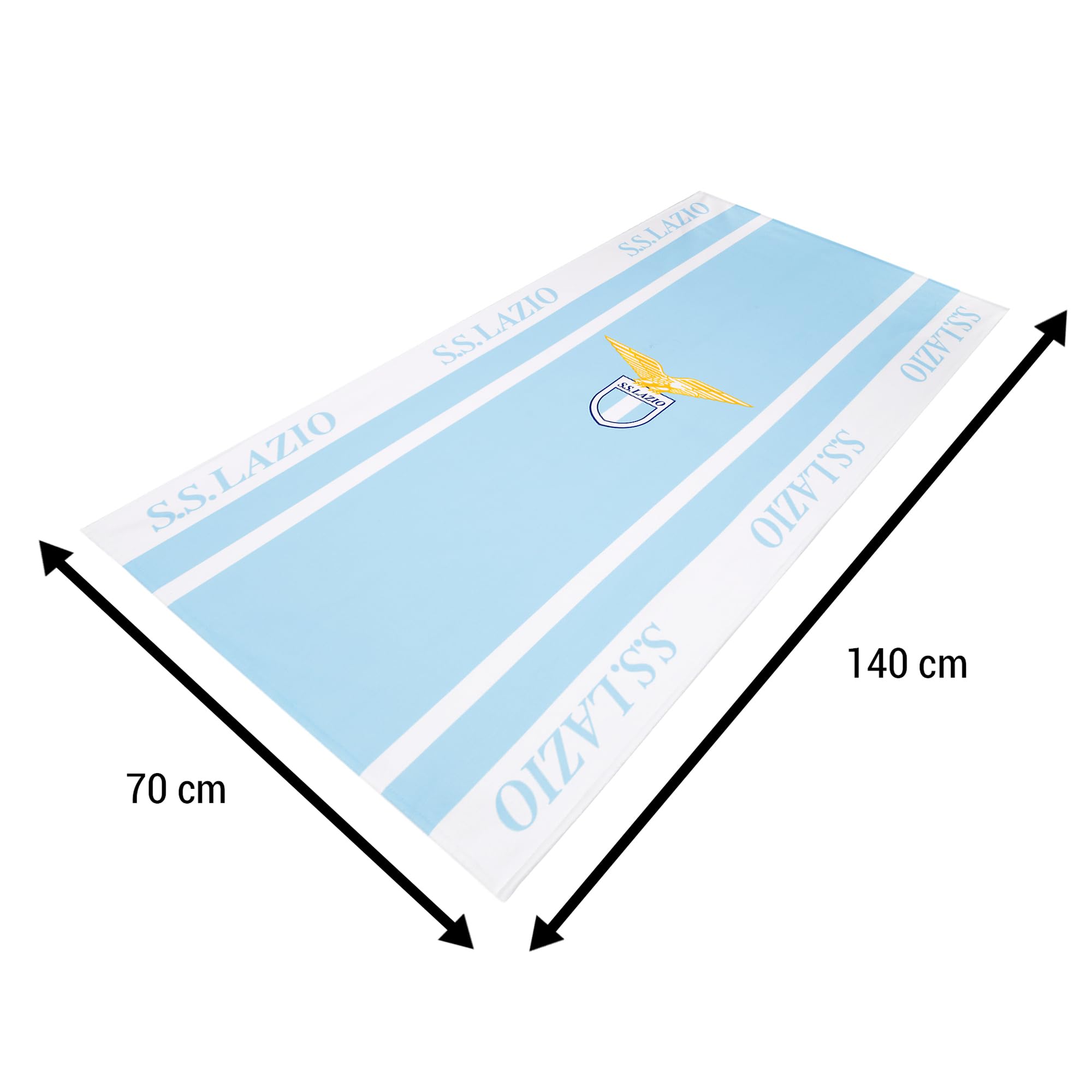SS Lazio Telo Mare/Piscina 70x140 cm in Microfibra Prodotto Ufficiale SS Lazio