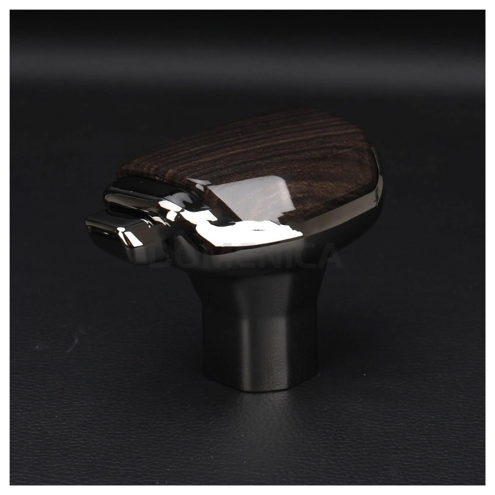 SAUANMNKTP Gearshift Knob for Mazda for CX-5 2015-2022 Modification Gear Shift Knob Shifter Lever Head(Chrome Wood Grain ﻿)