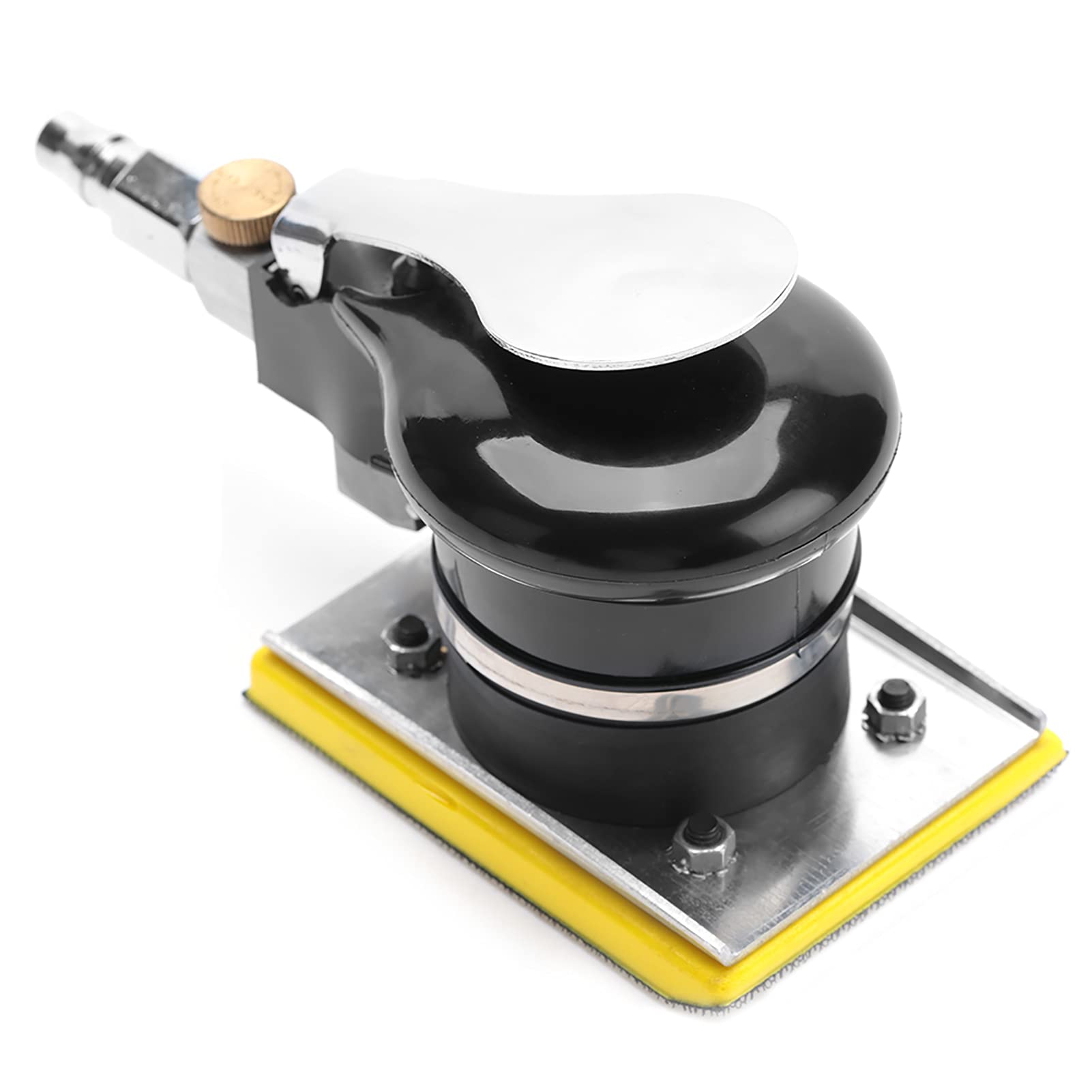 Lijadora de aire de mano de 71x100 mm, pulidora, herramienta de pulido neumática, velocidad ajustable de 10000 rpm, baja vibración para pulido de muebles de madera y metal