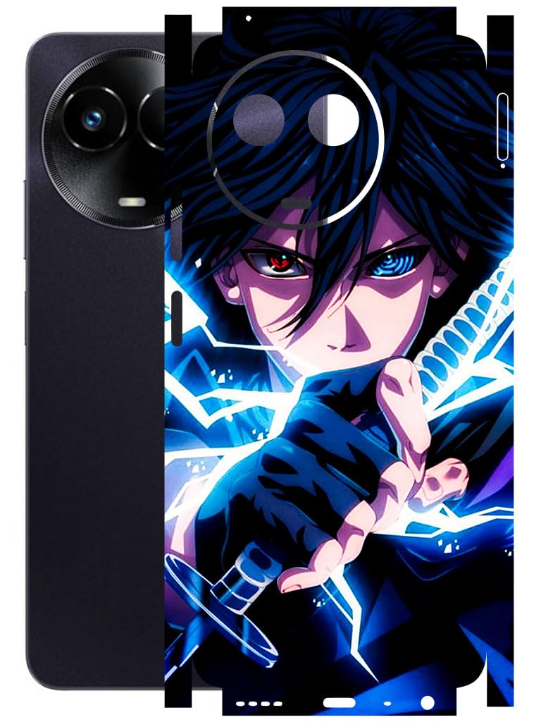 AtOdds - REALME 11X (5G) Mobile Back Skin Sticker - Lamination - Rear Screen Guard Protector Film Wrap (Coverage - Back+Camera+Sides) (Design - Anime 42)-image-46