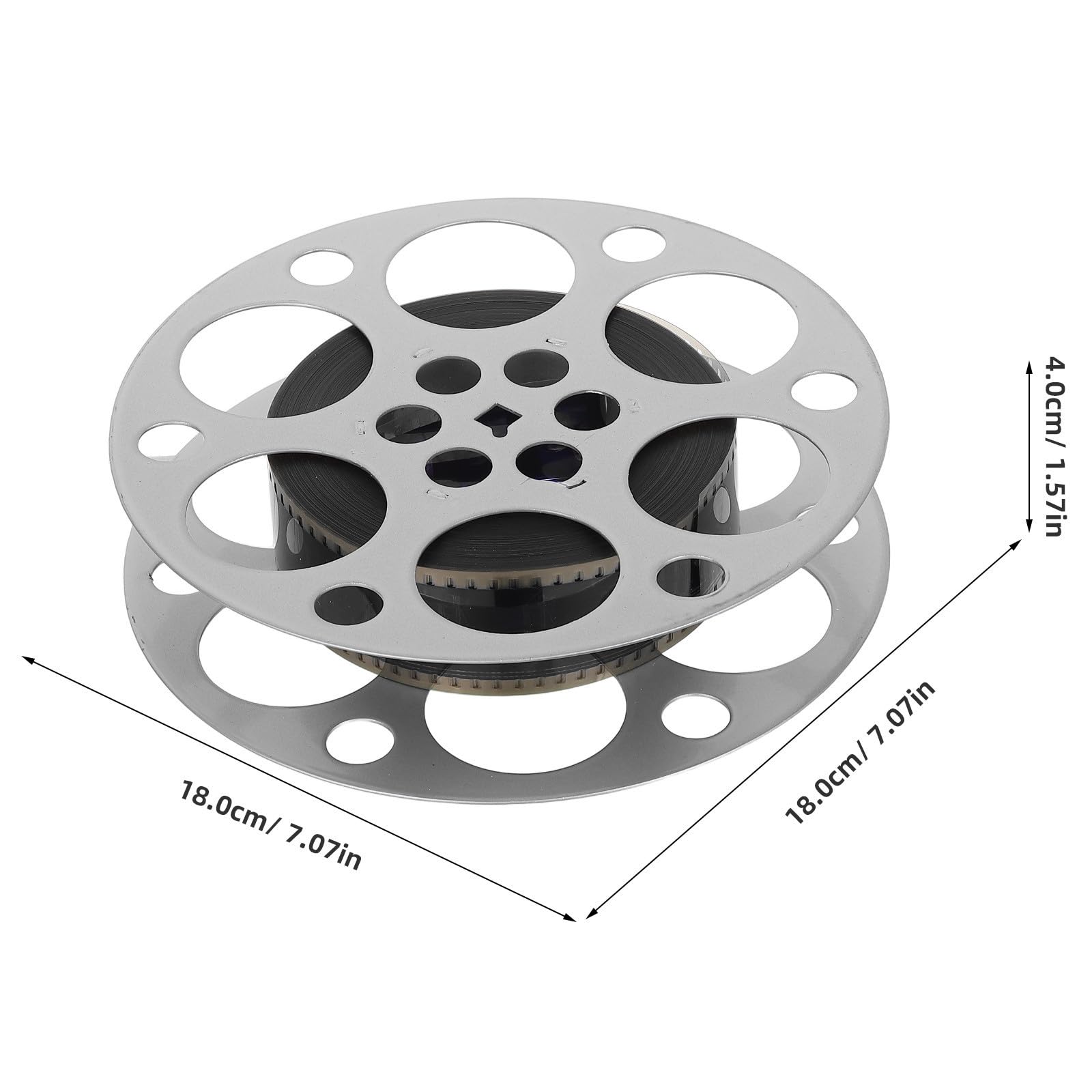 Retro Filmstreifen Dekoration aus Eisen mit Feiner Metallischer Struktur und Leichtem Design als Vintage Dekoartikel für Filmabend und Innenräume