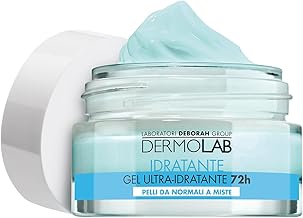 Dermolab - Moisturizing Face Cream Gel 72H for Normal and Mixed Skin with Hyaluronic Acid Pool, Replenishing Effect, Protects the Skin with Antioxidant Action, 50 ml