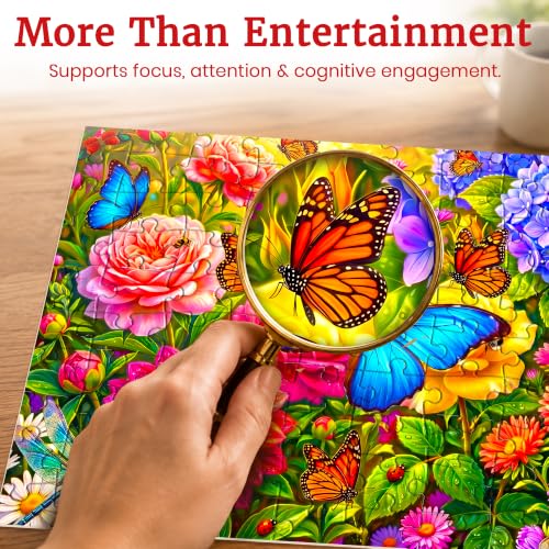 Image of Large Piece Puzzles for Dementia Seniors - 100 Piece Puzzles for Adults