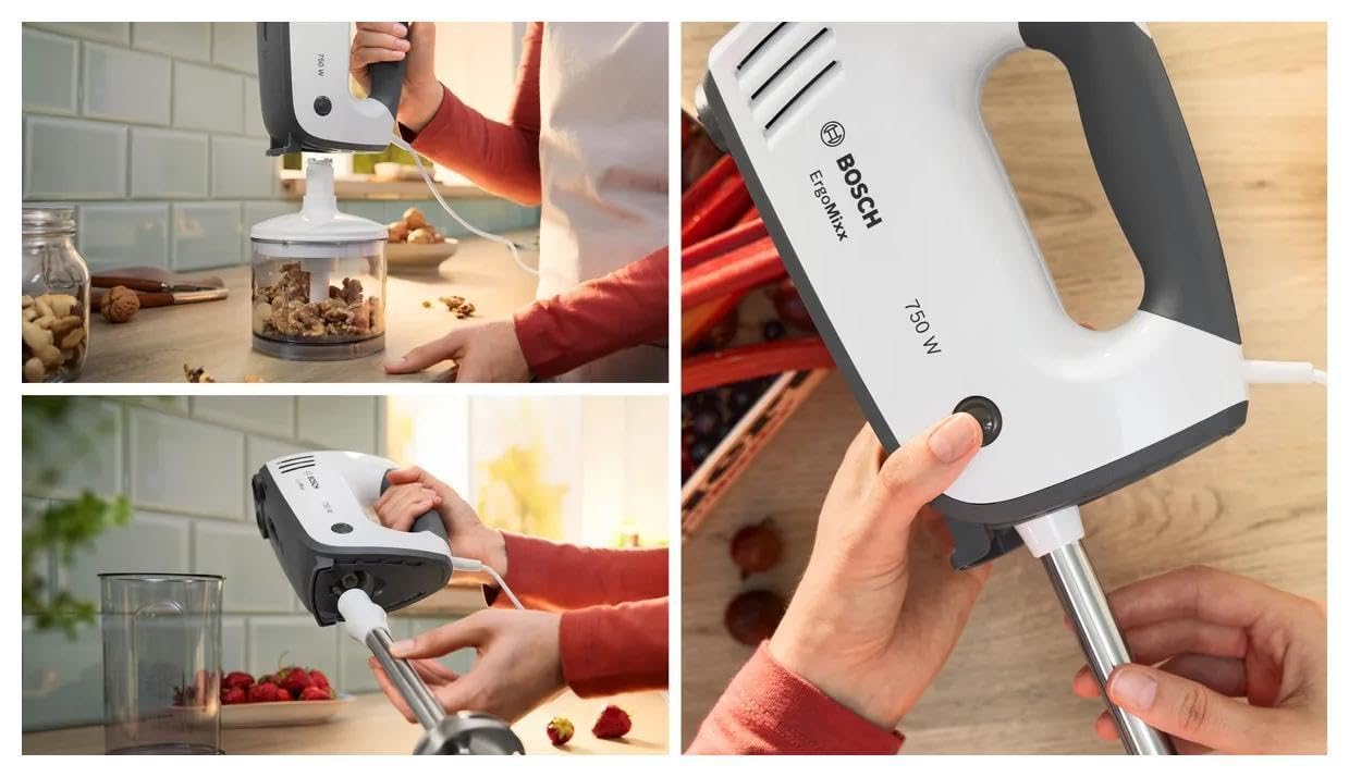 Bosch Mfq37490 Mixer Handmixer 750 W Grau, Wei? (mfq37490)