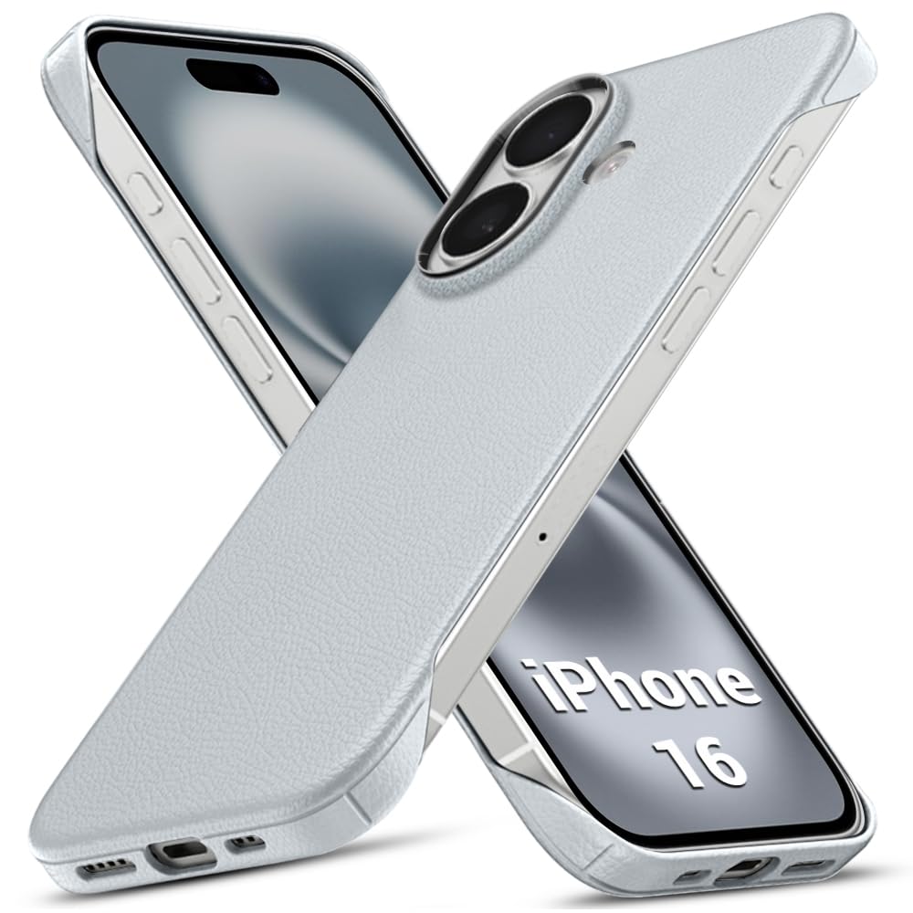 TheGiftKart Hybrid Ultimate Slim Back Case Cover for iPhone 17 Pro | Lightweight Profile | Hard Back Case Cover for iPhone 17 Pro (PC & TPU, Metal Camera Ring, Leather Texture Finish, Grey) — Amazon image 26