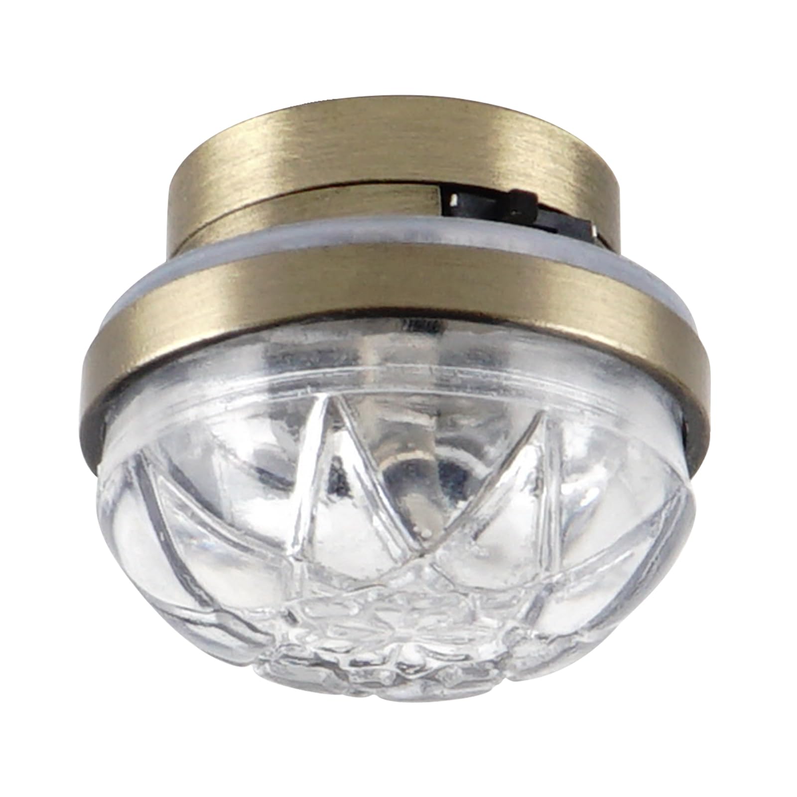 Waldosia 1:12 Scale Dollhouse Miniature LED Clear Etched Ceiling Lamp