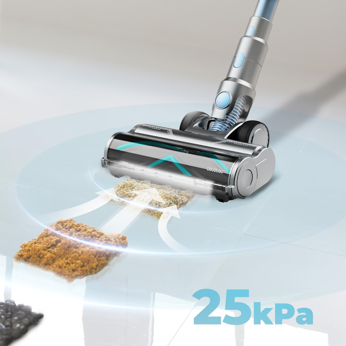 Cecotec Bezprzewodowy odkurzacz miotła Conga Rockstar RS50 X-Treme. 120 AW, silnik 400 W, czas pracy 60 minut w trybie Eco, Rigid Tube i szczotka do mieszania XL, czyści do 130 m²