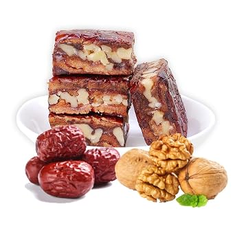 SIJIYUNLI-Red date and walnut cake 250g/8.81oz Nutritional and delicious, high-end products, desserts Dim sum, healthy snacks for pregnant mothers, elderly and children