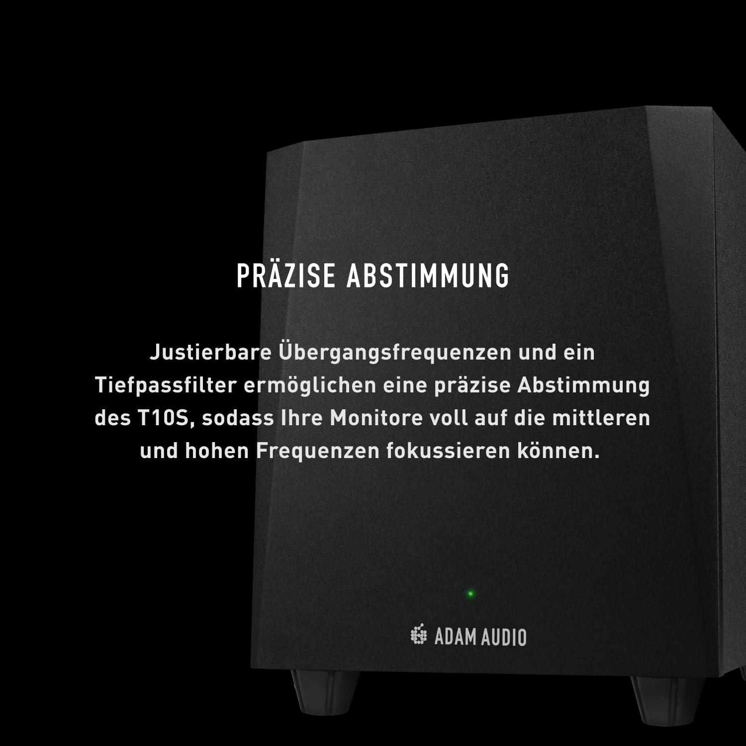 ADAM Audio T10S Subwoofer für Aufnahmen, Mischungen und Mastering in Studioqualität