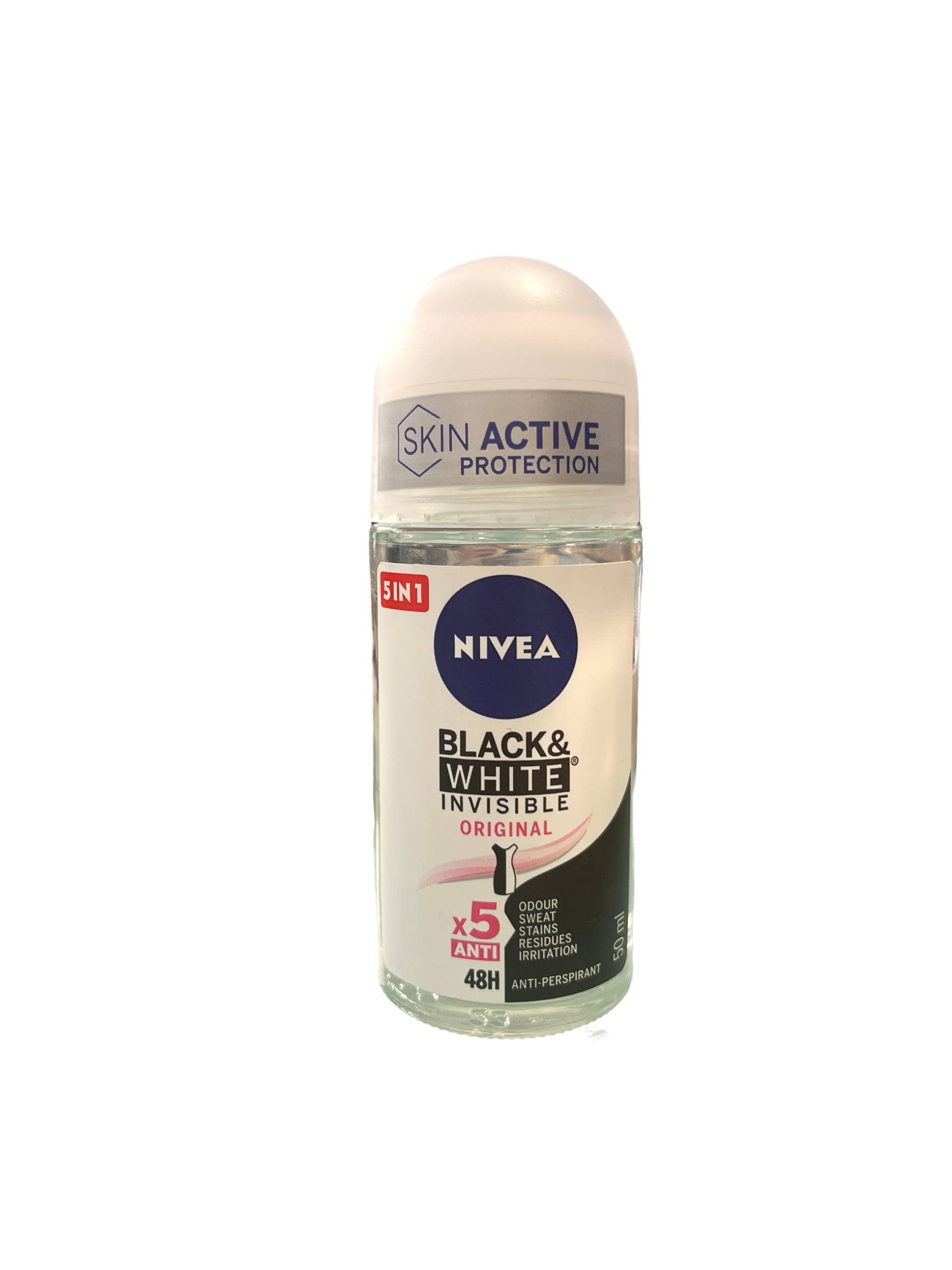 Invisible for Black and White 48h Pure Invisible Roll-On, 50ml