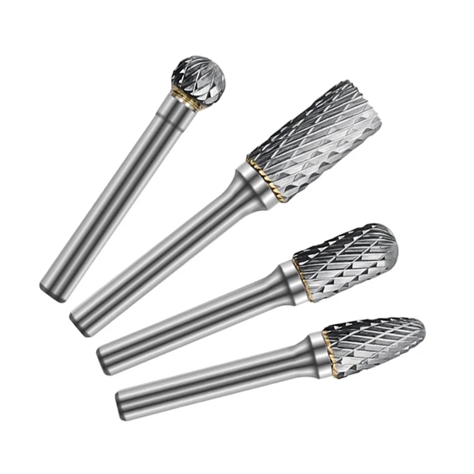 8 sztuk stal wolframowa głowica szlifierska 6 mm wiertło z twardego metalu akcesoria obrotowe narzędzia metalowe