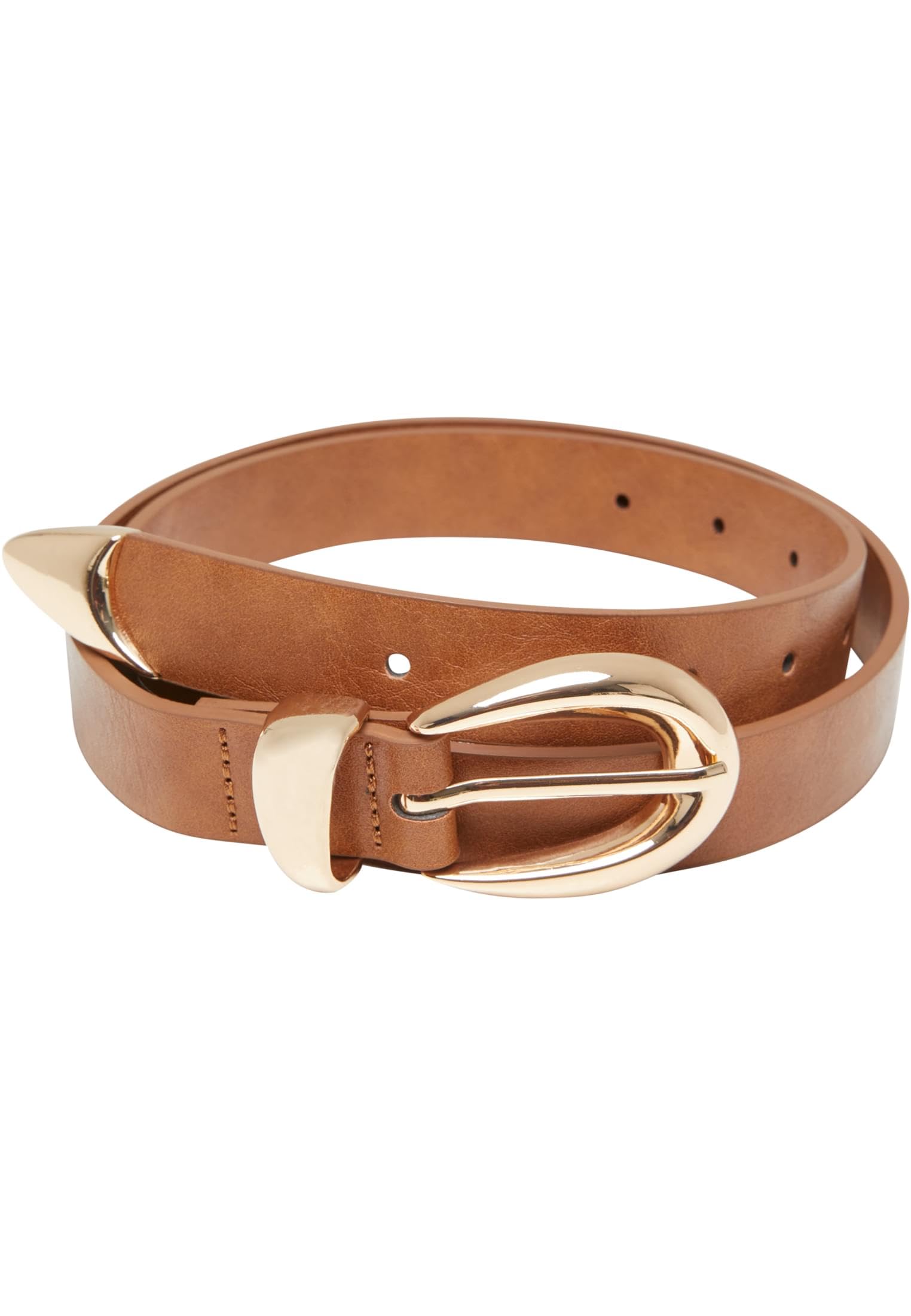 Urban Classics Chunky Buckle Loop Synthetic Leather Belt