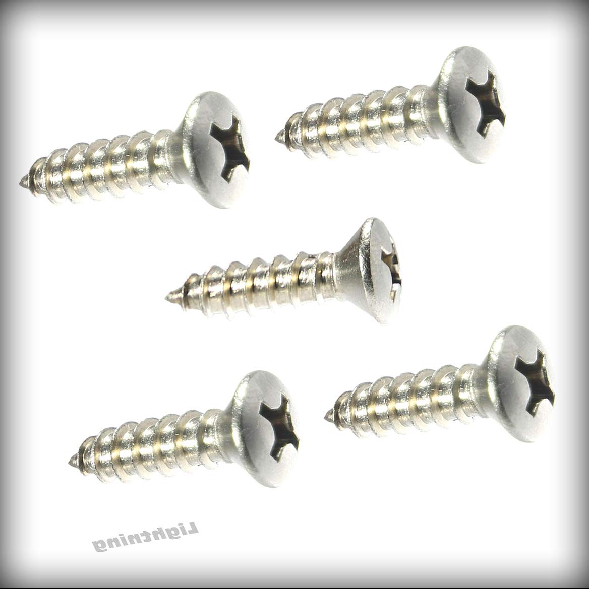 New Pack of 25 Pcs Phillips-Drive Oval Head Sheet Metal Machine Screw 316 Stainless Steel #14 x 1-1/2 inch Set Warranity by Pr-Merchant