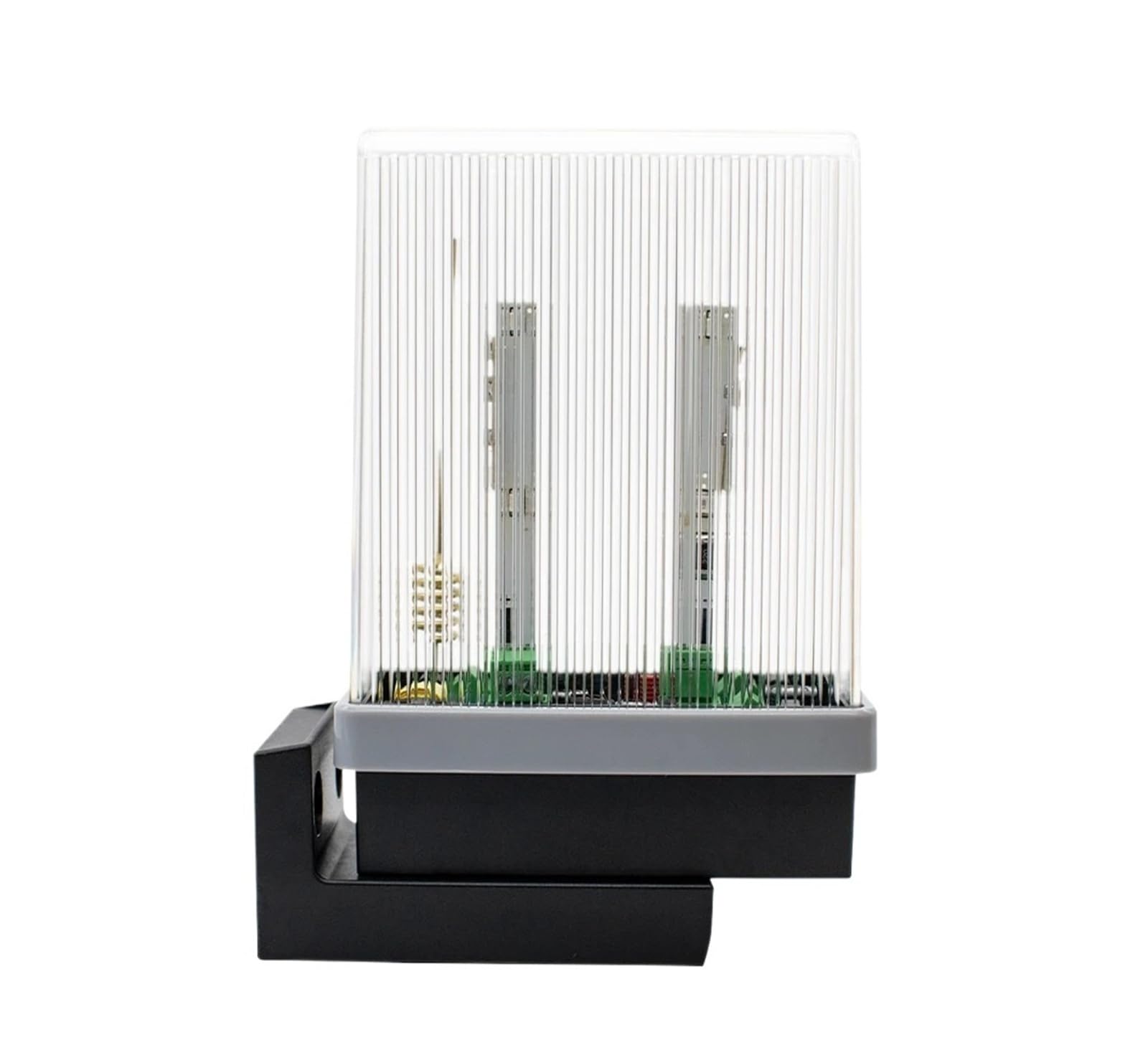 Protection Flashing Light Flashing for Gate Light Alarm 12V-265V AC/DCq(White)