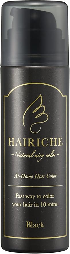 Amazon 医薬部外品 ナチュラルエアリーカラーブラック Hairiche ヘアリシェ レディース メンズ 兼用 白髪染め 髪染め 泡カラー 簡単 ヘアカラー 天然オイル 脱色剤不使用 1本 ブラック Hairiche 白髪染め 通販