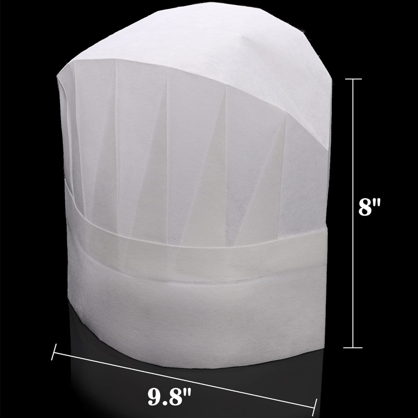 DEAYOU 60 Pack Paper Chef Hats, 8 Inch White Tall Chef Hats For Children, Adjustable - View #10