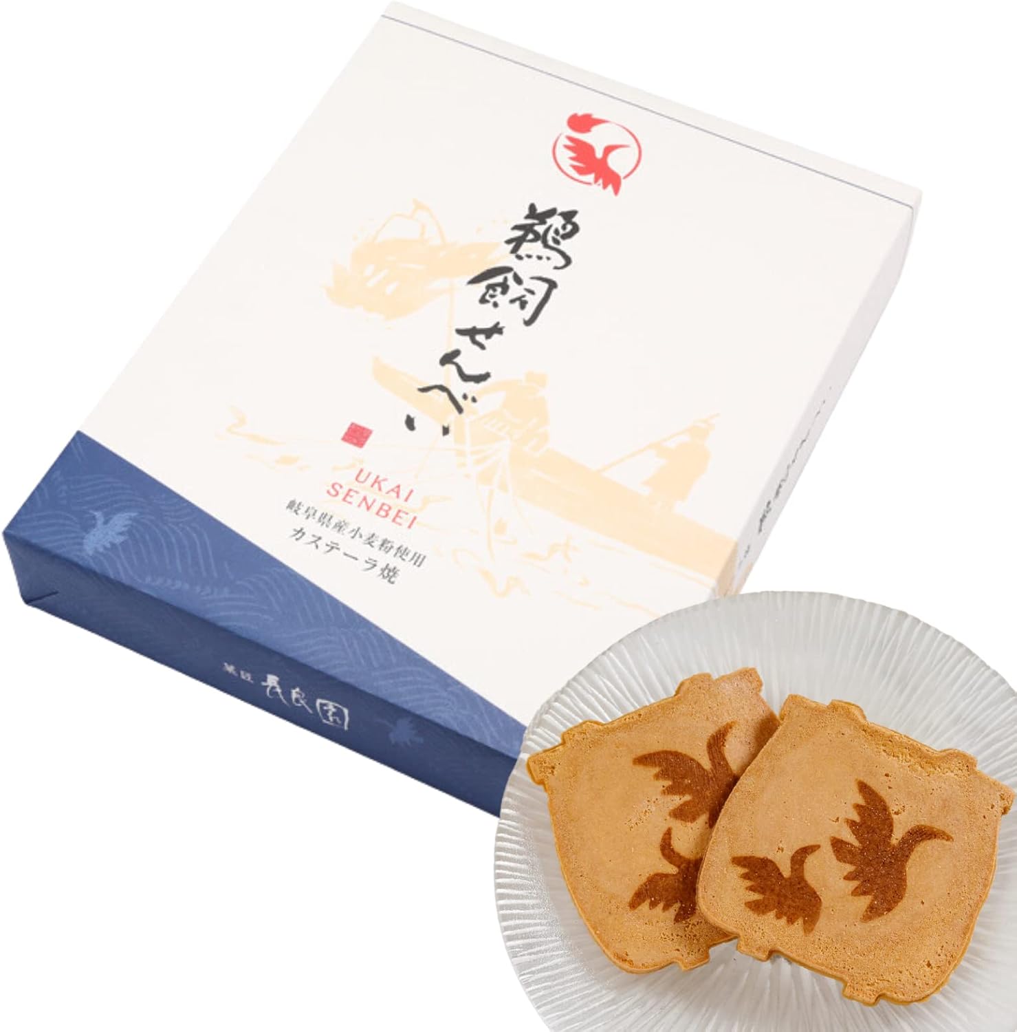 カステーラ焼 鵜飼せんべい24枚入り 岐阜県産の素材を活かした伝統の味