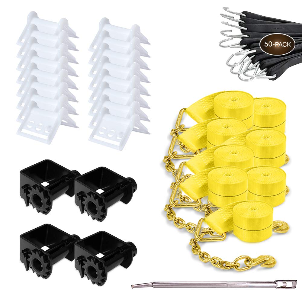 Buy DC Cargo Mall Flatbed Tie Down Kit for Heavy Hauling 79 Pieces