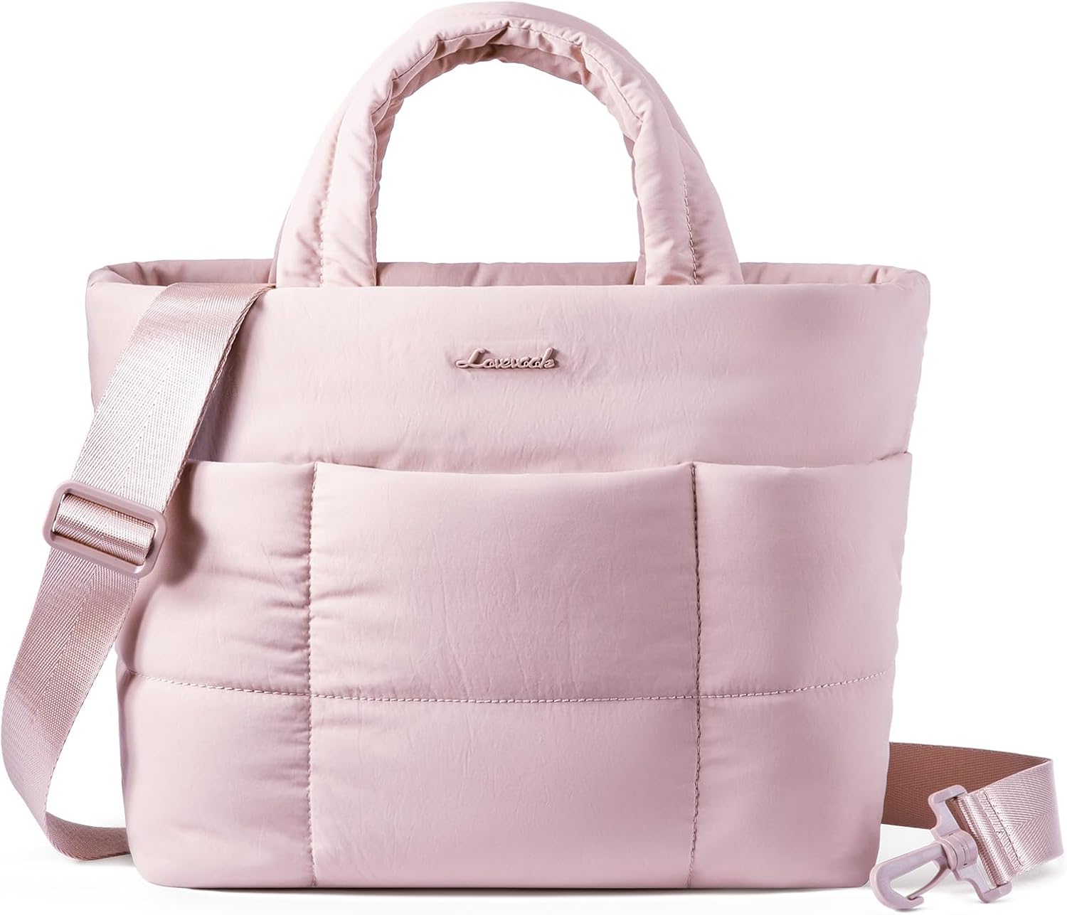 LOVEVOOK Small Tote Bags for Women, Puffer Purse and Handbags, Mini Crossbody Puffy Top Handle Shoulder Satchel Bag