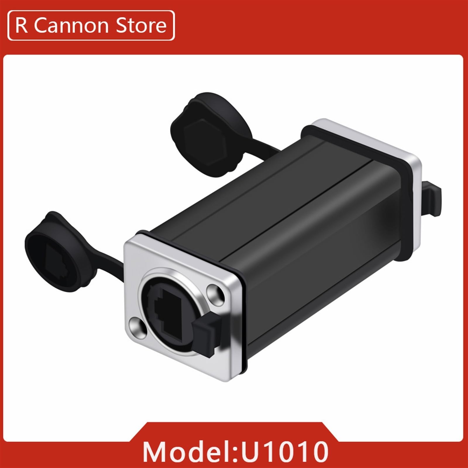 Lot de 10 coupleur RJ45 femelle connecteur réseau Ethernet adaptateur droit de montage sur panneau (10 x métal-62 mm)