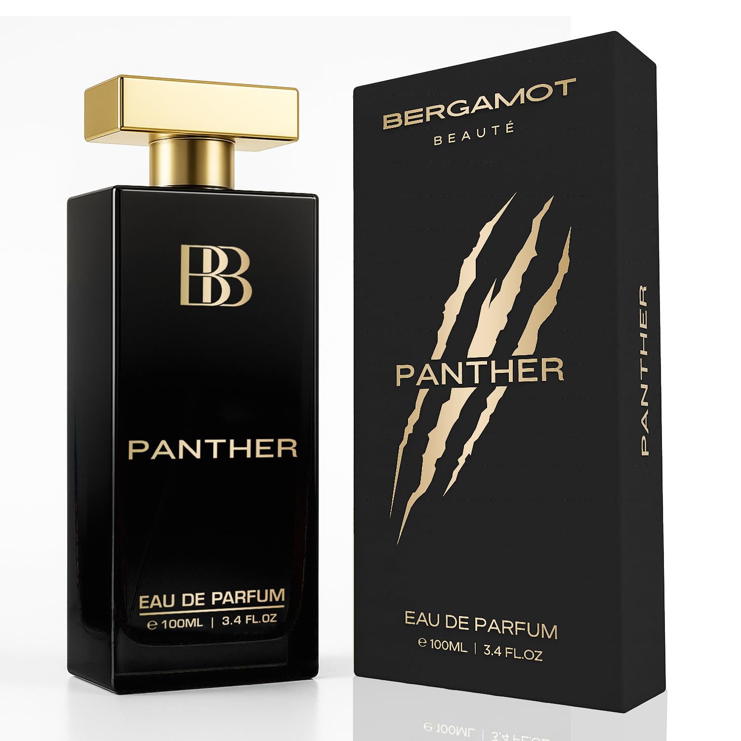 Bergamot Beaute Panther Eau De Parfum Men | Perfume For Men 100ml | Premium Long-Lasting Fragrance | Best Perfume for Men with Patchouli and Musky | Gift For Him