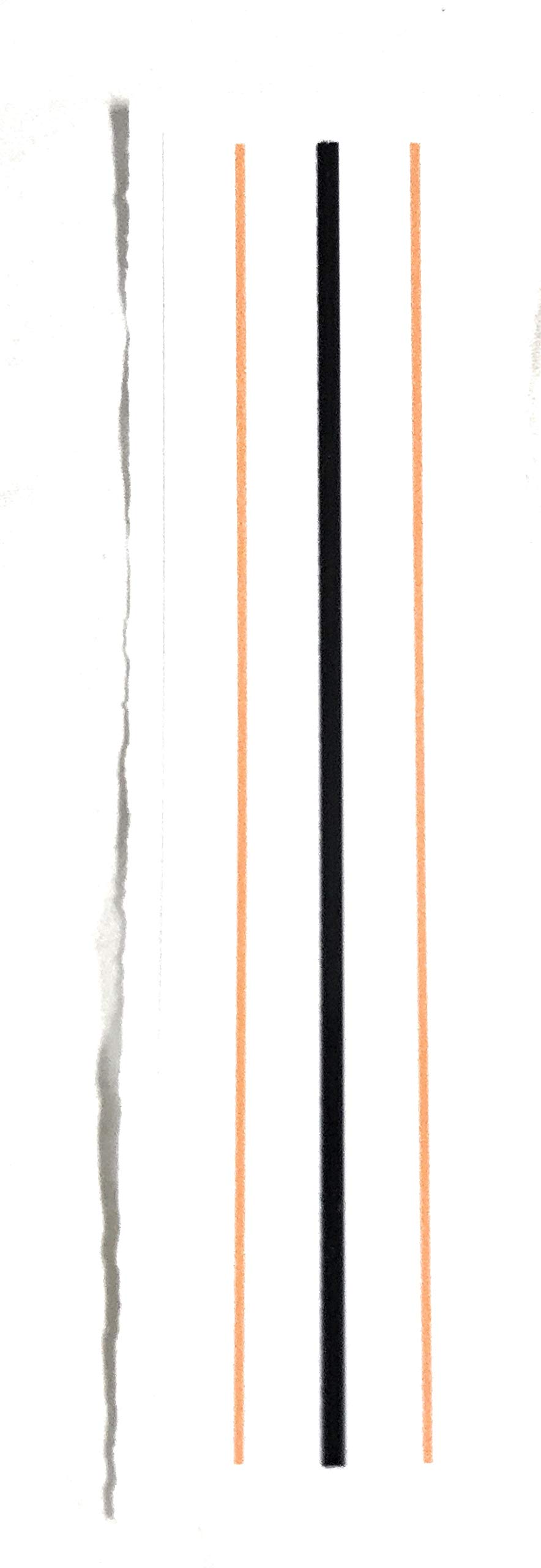 Sticker for golf putter 3 lines alignment (triple track)