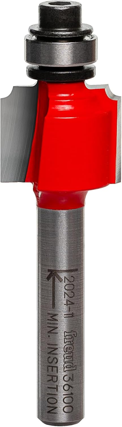 Freud 36-100: 1/16" Radius Beading Bit with 1/4" Shank