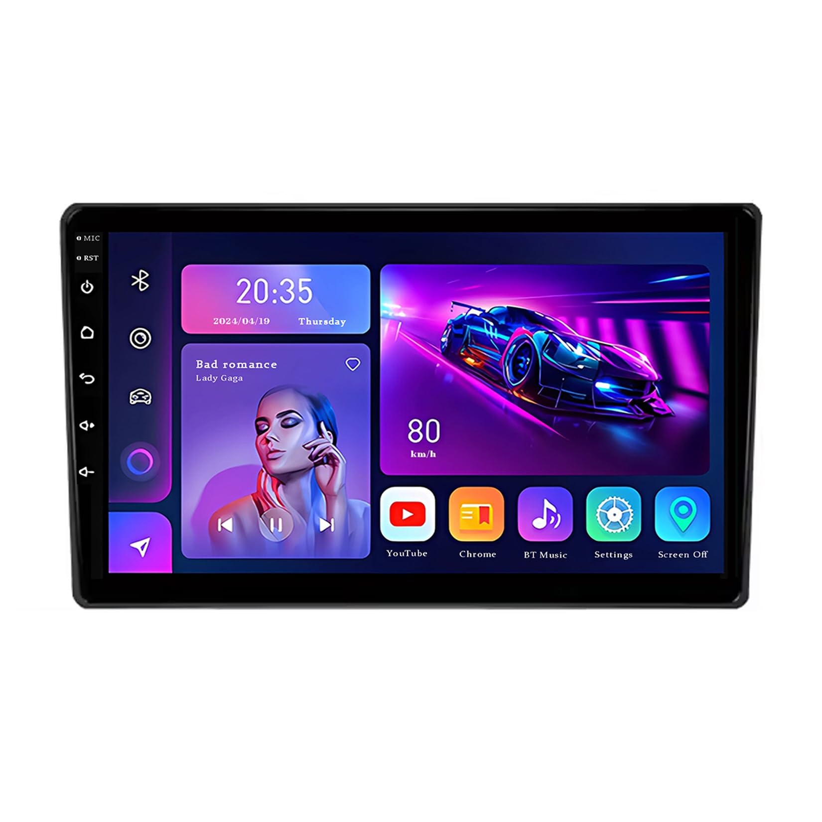 Genérico Estéreo de Coche con Pantalla táctil de 10" para Ford Fusion 2005-2012 - Android 14 Doble DIN, CarPlay inalámbrico, Android Auto, cámara de reversa, Controles en el Volante y Sistema de Nave