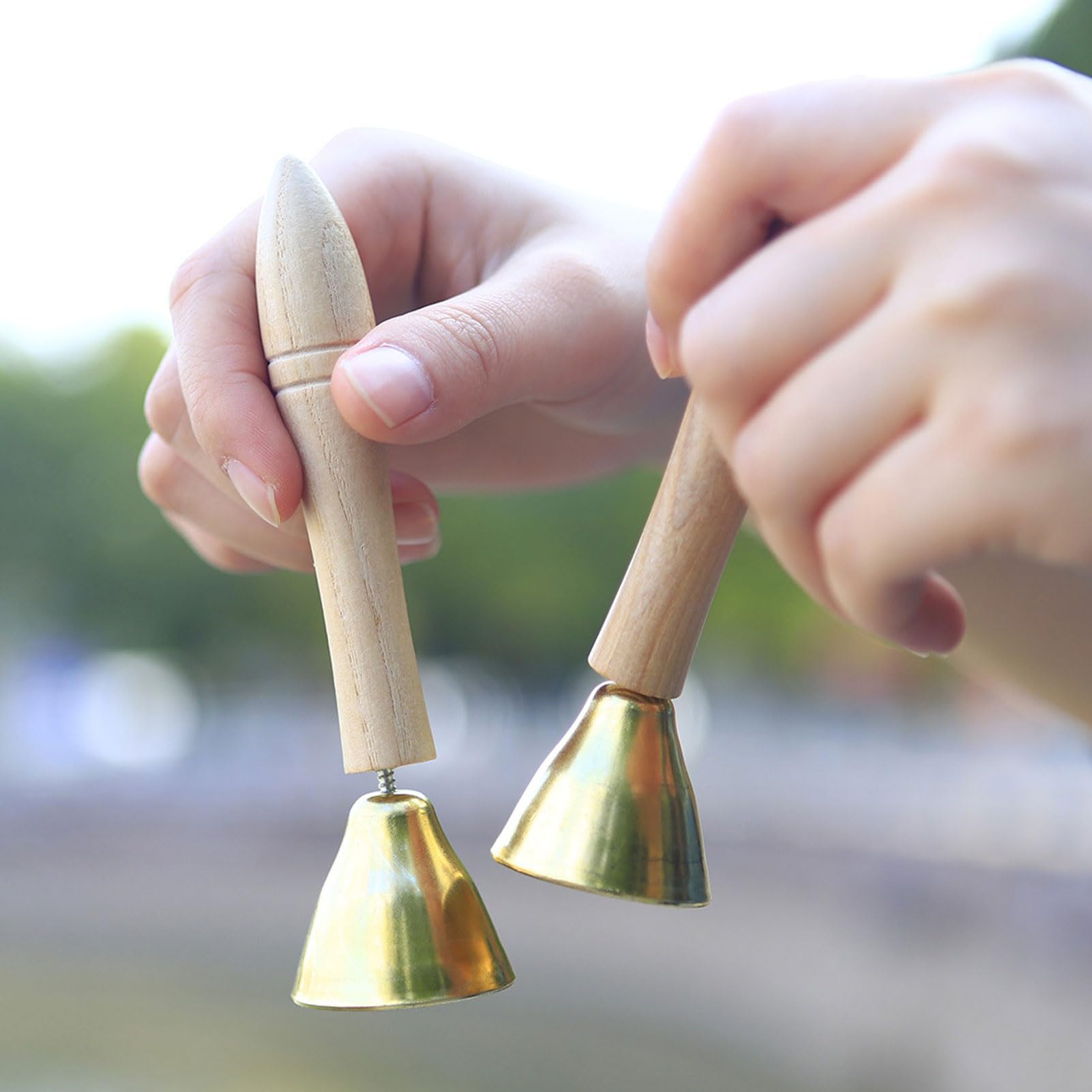 Keenso Strumenti Musicali per Bambini, Set di Percussioni in Legno di Faggio ABS con Tamburello e Battagli Maracas per Bambini Dai 3 Agli 8 Anni