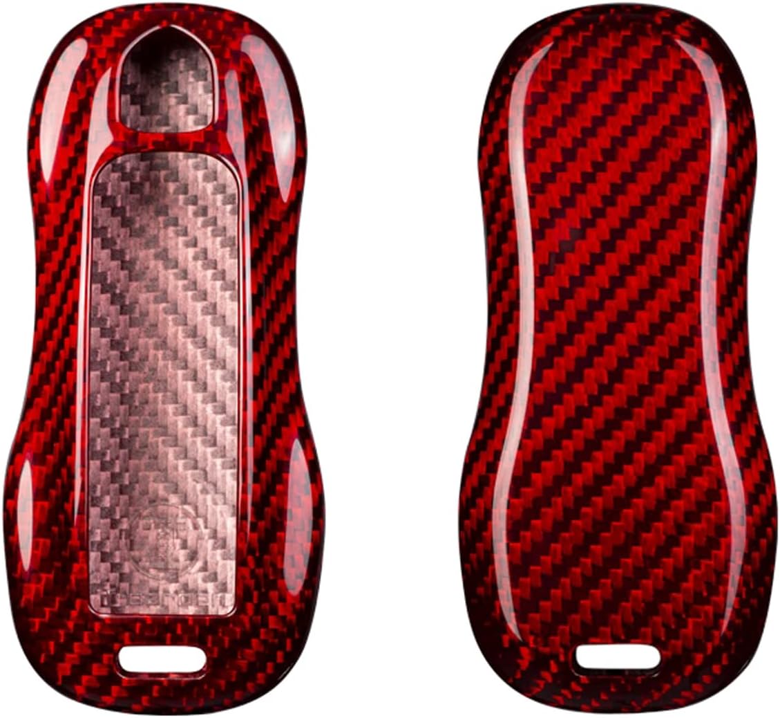 100% Pure Real Carbon Fiber Key Remote Cover Case Cover for Porsche Boxster Turbo Cayenne Panamera Macan Cayman 911 918 996 997 991