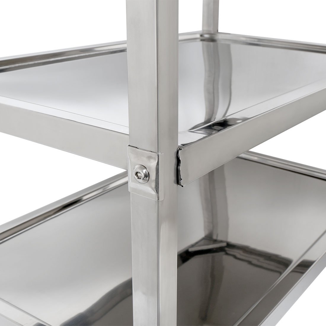 HLC 95 * 50 * 95 cm Acciaio Inossidabile carrello da cucina Carrello Bagno carrello bilancio con 3 livello