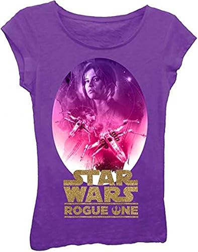 Star Wars Big Girls' Rogue One T-Shirt, Purple Rush, M-8/10