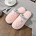 B/H Herren Wärme Hausschuhe,Plüsch innen und außen rutschfeste Paar Dicke Sohlen Paar warme Schuhe-Pink_36 / 37,Warme Plüsch Hausschuhe