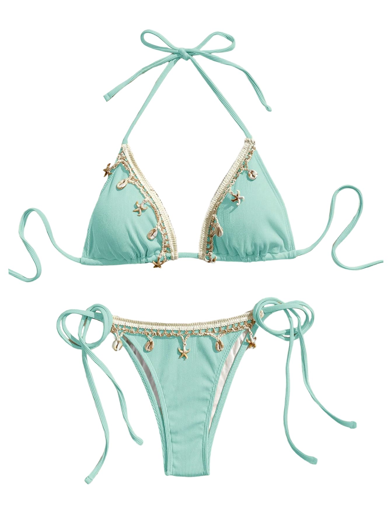 Verdusa Boho Seashell Bikini Set