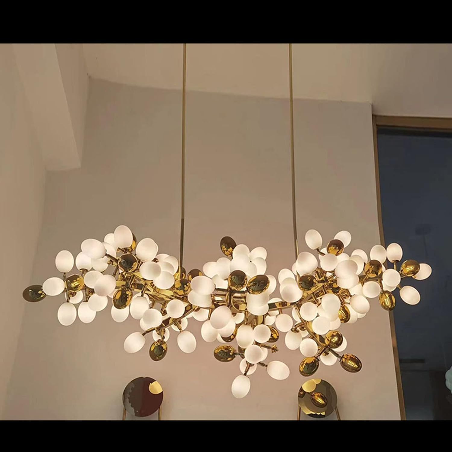 Lampa wisząca LED kryształ winogron nowoczesna żyrandol dekoracja sypialni