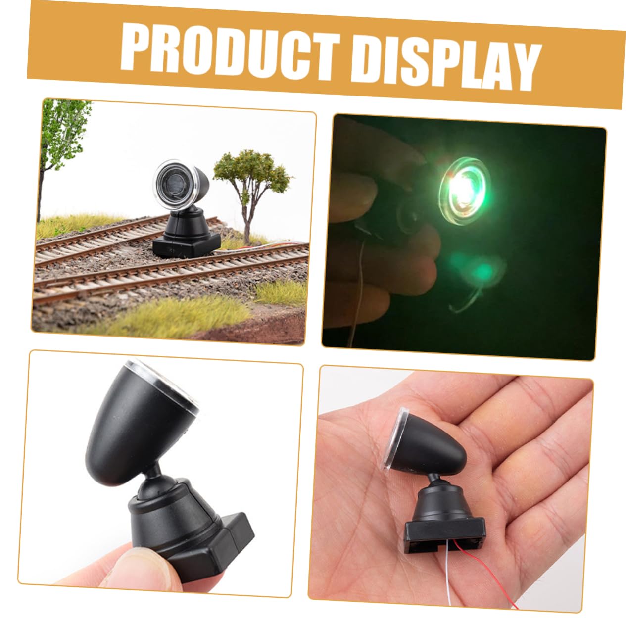 3 Mini Projecteurs LED Pour Maquettes De Train Et Dioramas - Éclairage Réaliste Pour Décoration Miniature, DIY