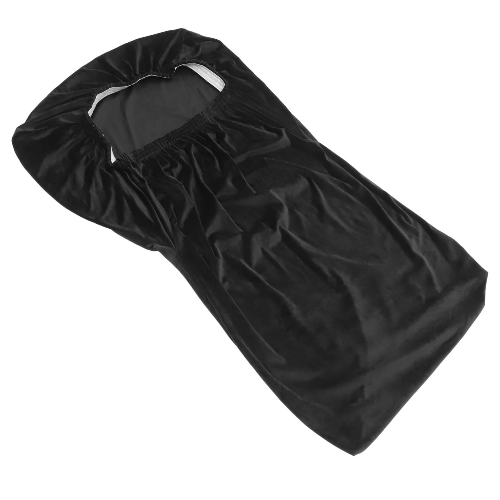 Funda de silla negra de terciopelo para cenas y eventos familiares