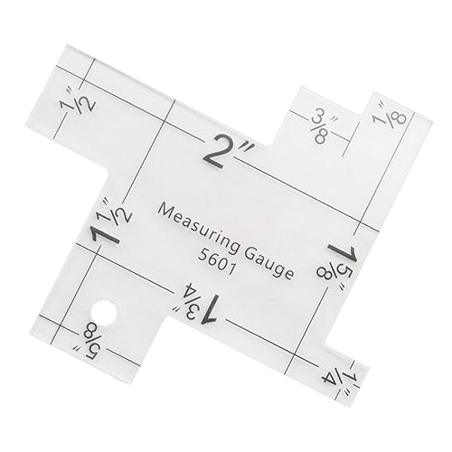 Mini medidor de medición de costura, reglas de acolchado de acrílico transparente, escala métrica imperial, herramientas de costura para tejer