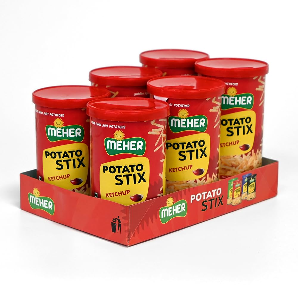 Meher Potato Stix Tomato ketchup (Pack of 6)