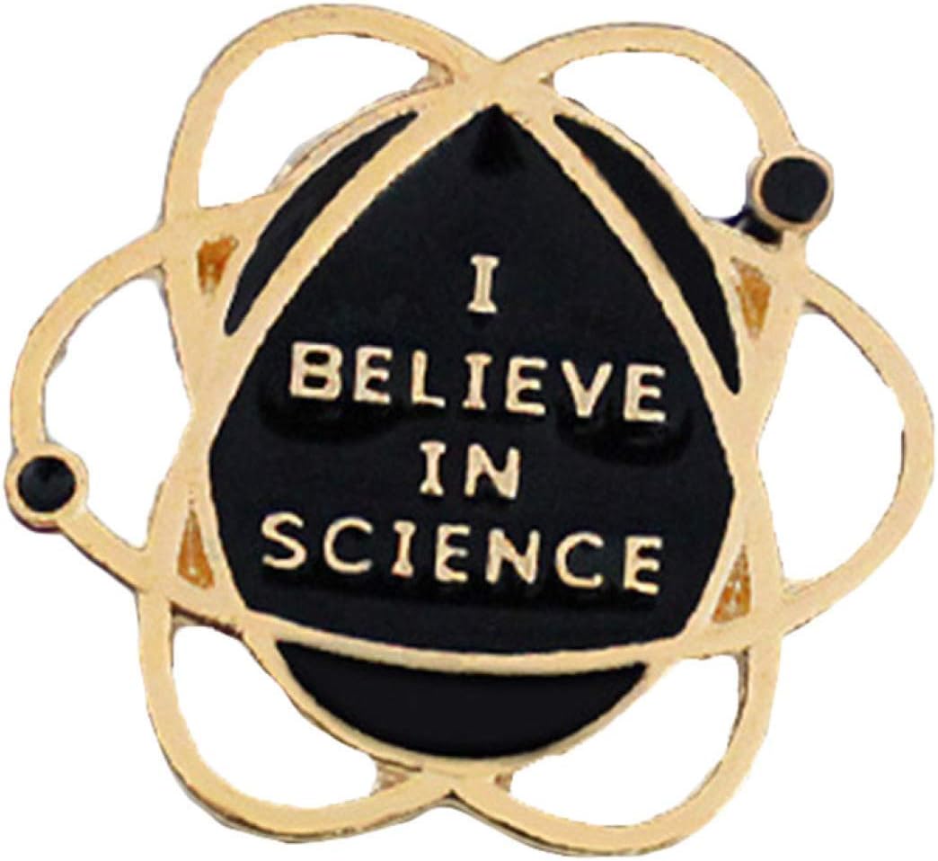 Value-for-Money I Believe in Science Funny Enamel Pin Badge Nerd Geek Study Science Brooch 1PC for Women & Girls
