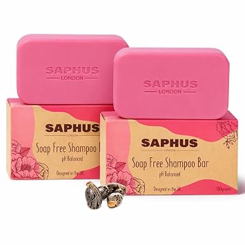 2 Pack Castor Oil Shampoo Bars for Hair Growth & Thickening - pH Balanced & Sulfate Free Solid Shampoo Duo for Breakage-Prone Hair - Scalp Cleanse & Frizz Control