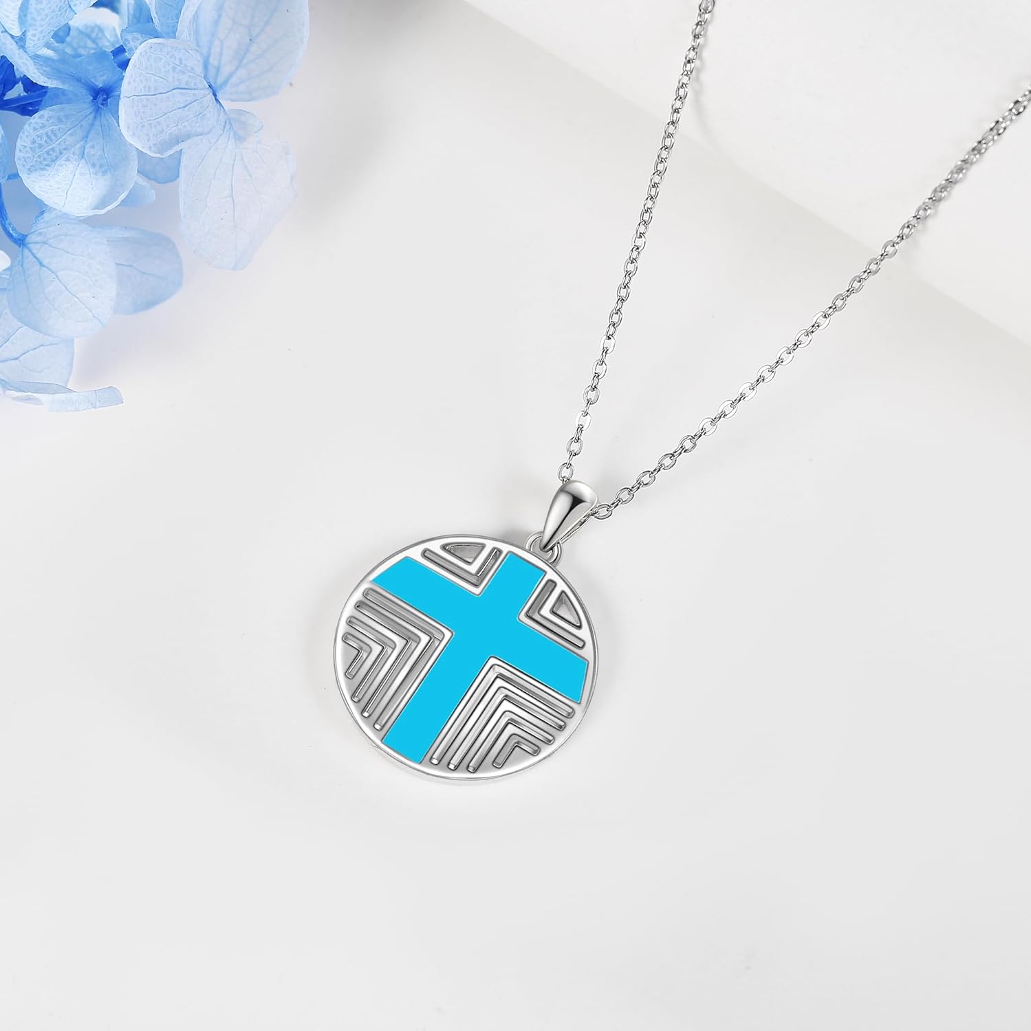 YAFEINI Cross Necklace 925 Sterling Silver Pendant for Teenage Faith Christian Jewelry for Women - Image 5
