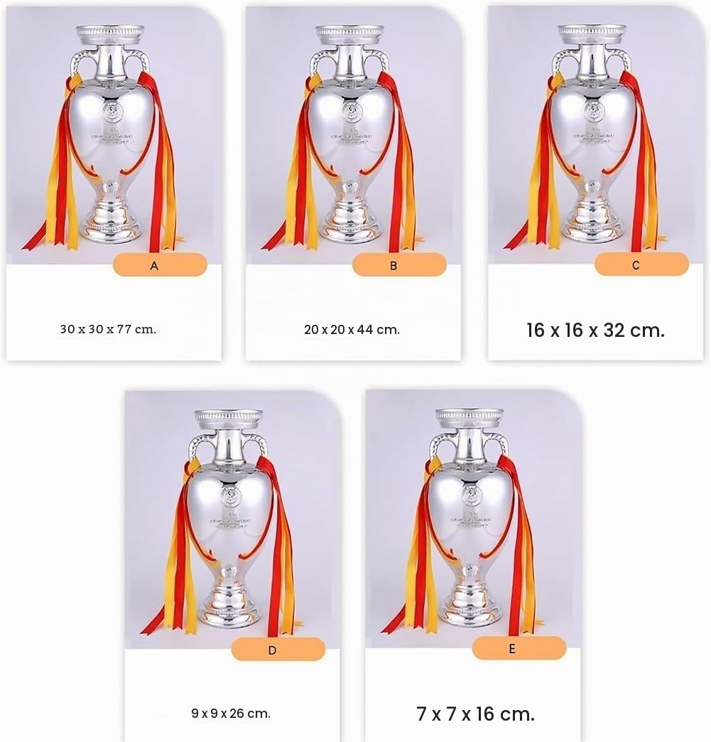 Europa Fútbol Trofeo De Campeones De Fútbol Delaunay Personalizados Finales Trofeos Réplica del Trofeo Copa for Recuerdo Regalo Aficionados Colección Decoraciones Oficina De Bar,26cm