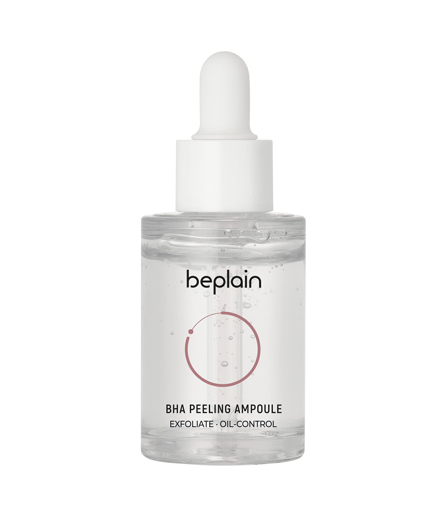 BE PLAIN BHA Peeling Ampoule 1.01 fl oz. - BHA Salicylic Acid Mild Exfoliant Serum for Face - Pore Reduction, Oil Control, and Acne Spot Treatment