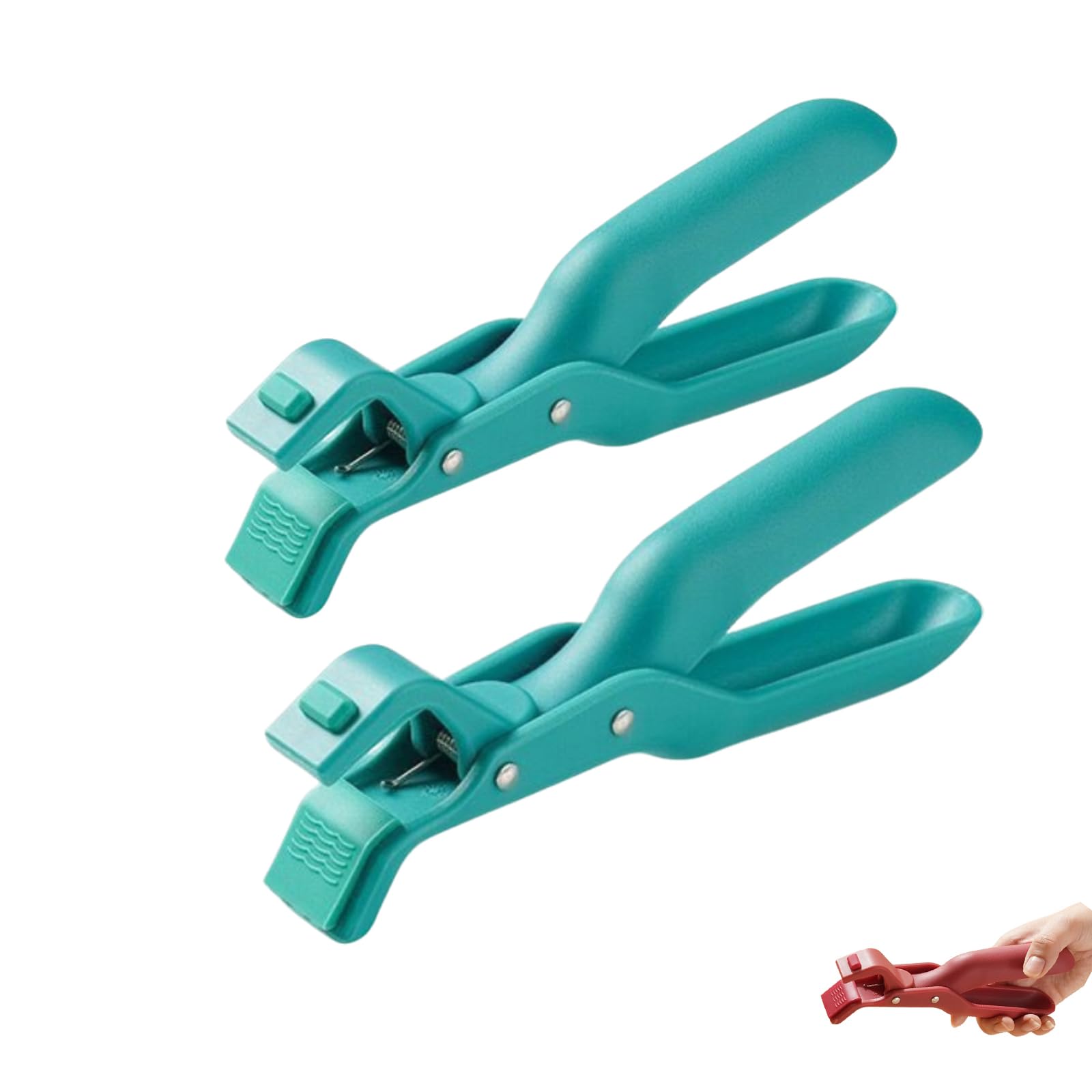Multi-Purpose Anti-Scald Bowl Holder Clip for Kitchen,Silicone Non-Slip Insulation Anti-Scalding Clip, Suitable for Kitchen Insulation Plate Clip, Bowls, Pots, Plates (Red+Green) (Green2)