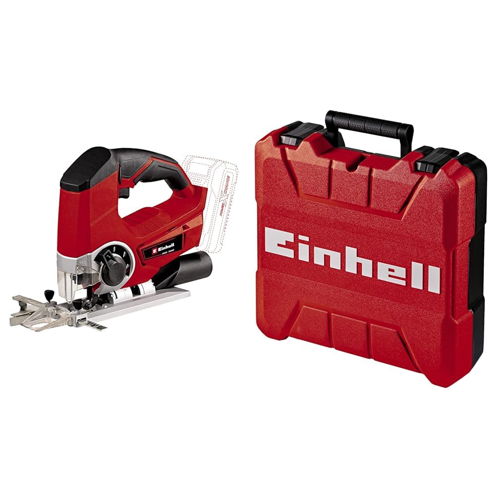 Einhell Te-Js 18 Li - Solo Wyrzynarka, Czarny/Czerwony, 26.5 x 7.8 x 20.5 cm; 1.82 kg & Einhell S35 Walizka, Czerwony/Czarny, S