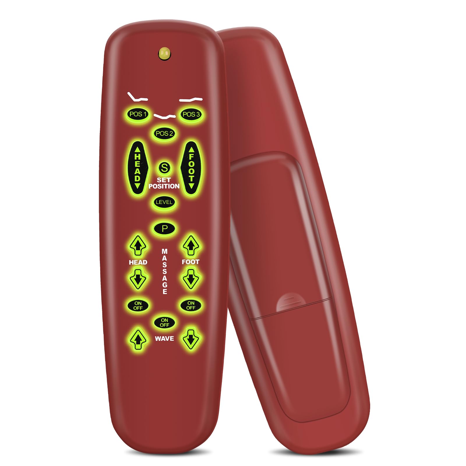 Photo 1 of FQOUG Replacement Remote Control with Backlit for Leggett and Platt Basis C3, for Lifestyles S-Cape E95, for Wallhugger Scape Adjustable Bed (Red)