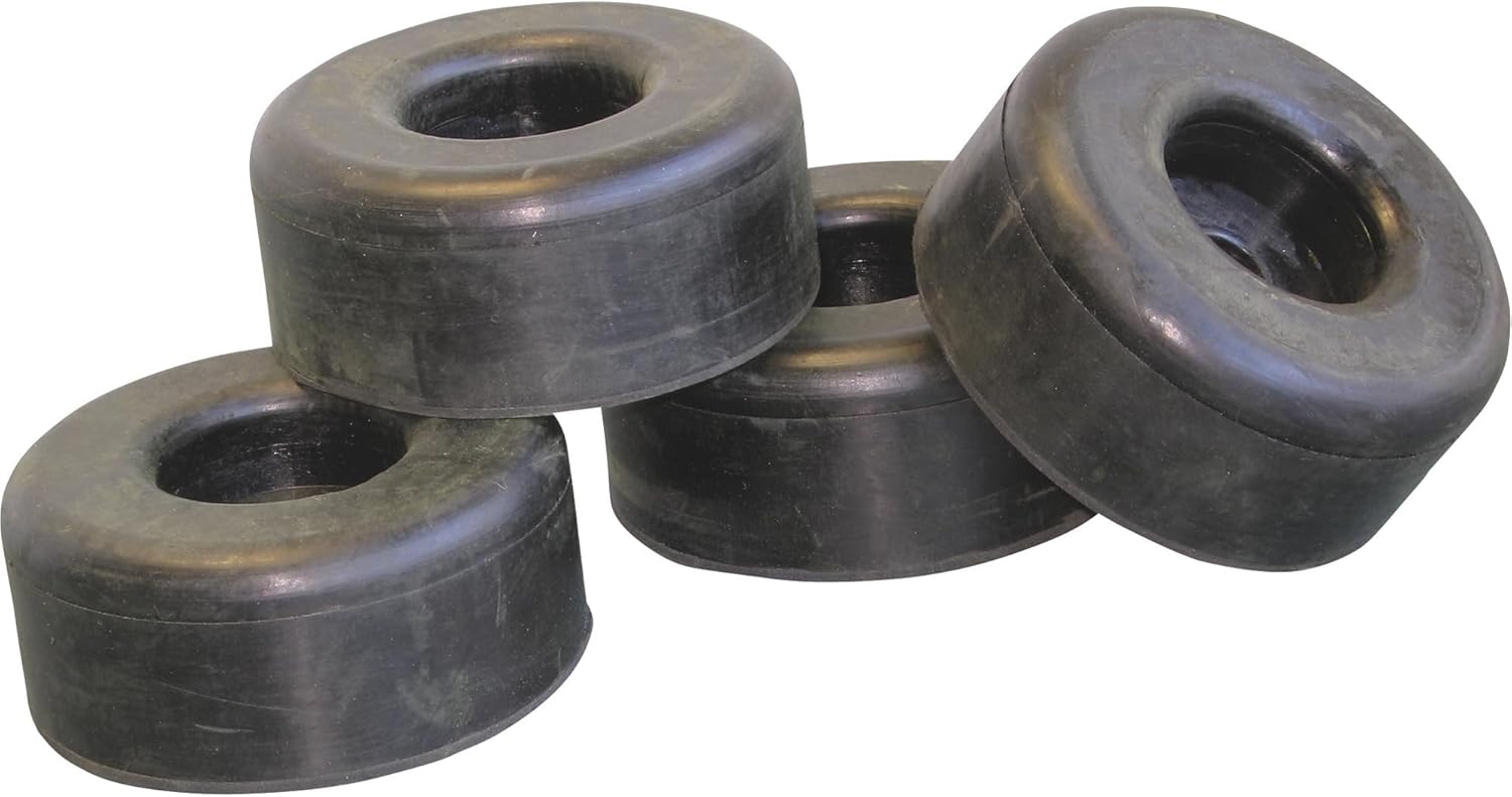 General Pump Pressure Washer Replacement Rubber Feet - 2.5in. Dia. x 1in. Set of 4, Model Number ND80008P